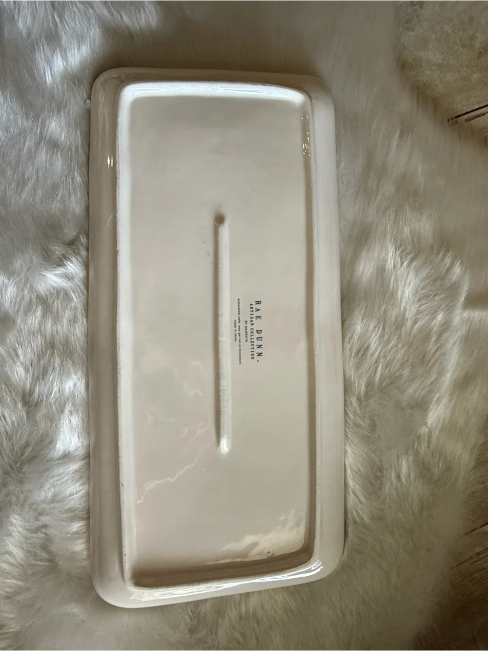 Rae Dunn White Ceramic 'Share' Charcuterie Serving Platter